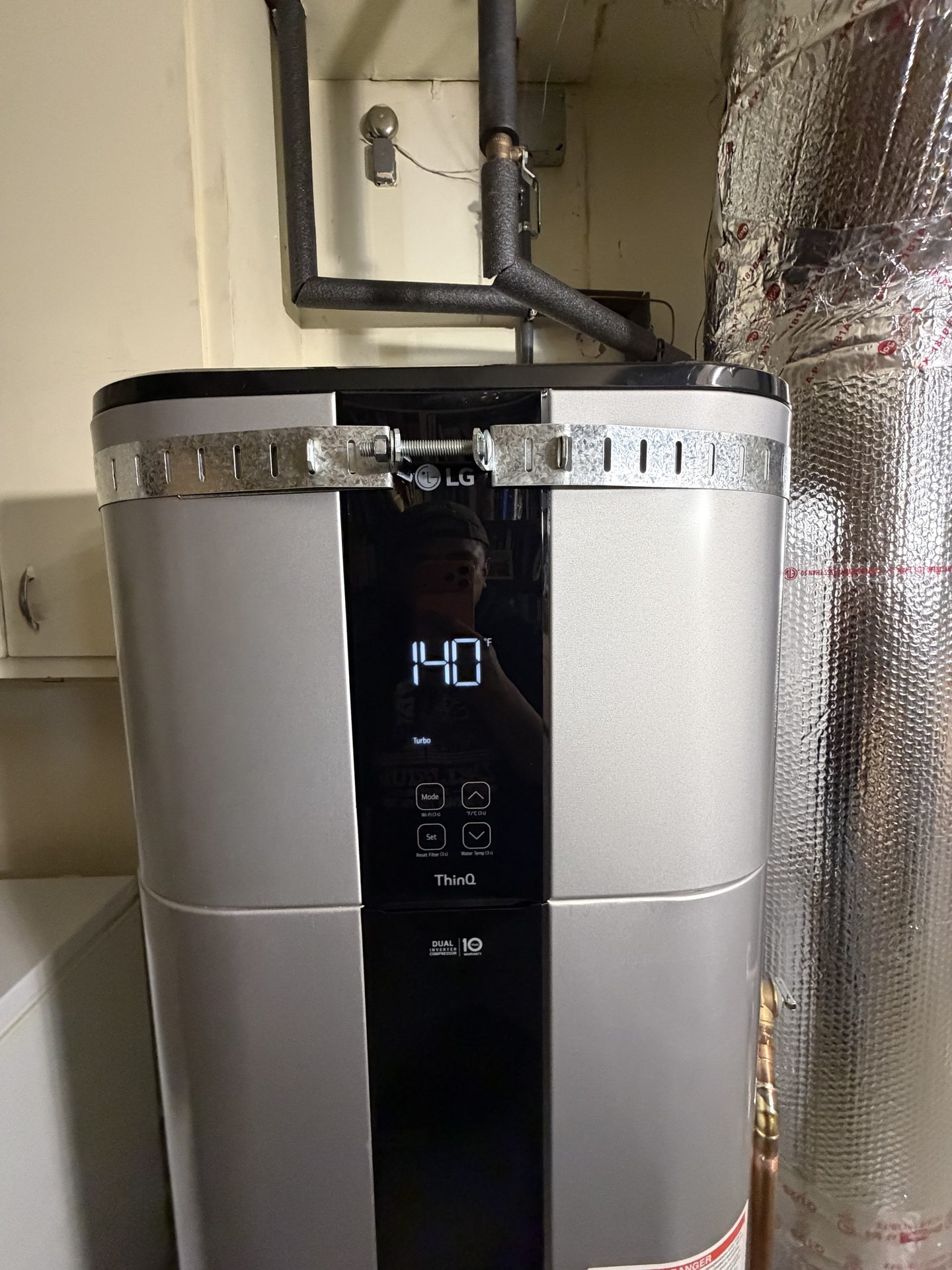 Heat-pump water heater install